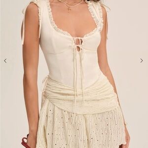 For Love & Lemons Erika Asymmetrical Dress